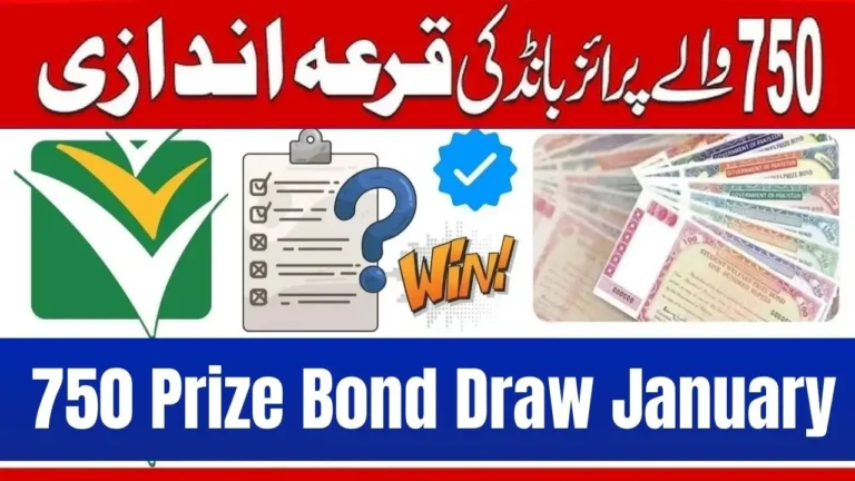 Rs 750 Prize Bond January 2026 Draw Date Announced by National Savings
