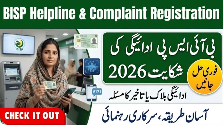 BISP Helpline & Complaint Registration 2026